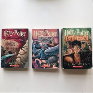 2nd, 3rd, and 4th harry potter books!
